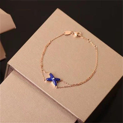 [Charm Aries Jewelry]Hollow Design Four-Leaf Clover Flower Shape Ring