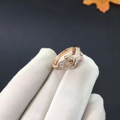 [Charm Aries Jewelry]JEUX DE RING PINK GOLD DIAMOND