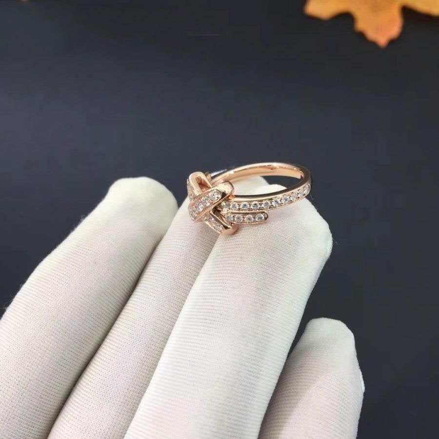 [Charm Aries Jewelry]JEUX DE RING PINK GOLD DIAMOND