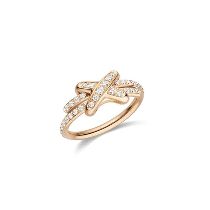 [Charm Aries Jewelry]JEUX DE RING PINK GOLD DIAMOND