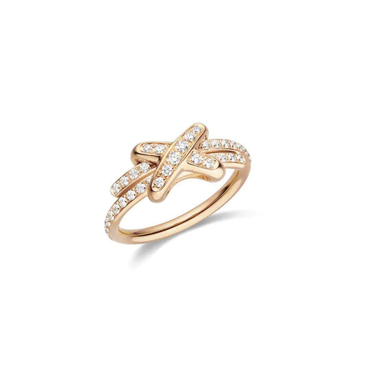 [Charm Aries Jewelry]JEUX DE RING PINK GOLD DIAMOND