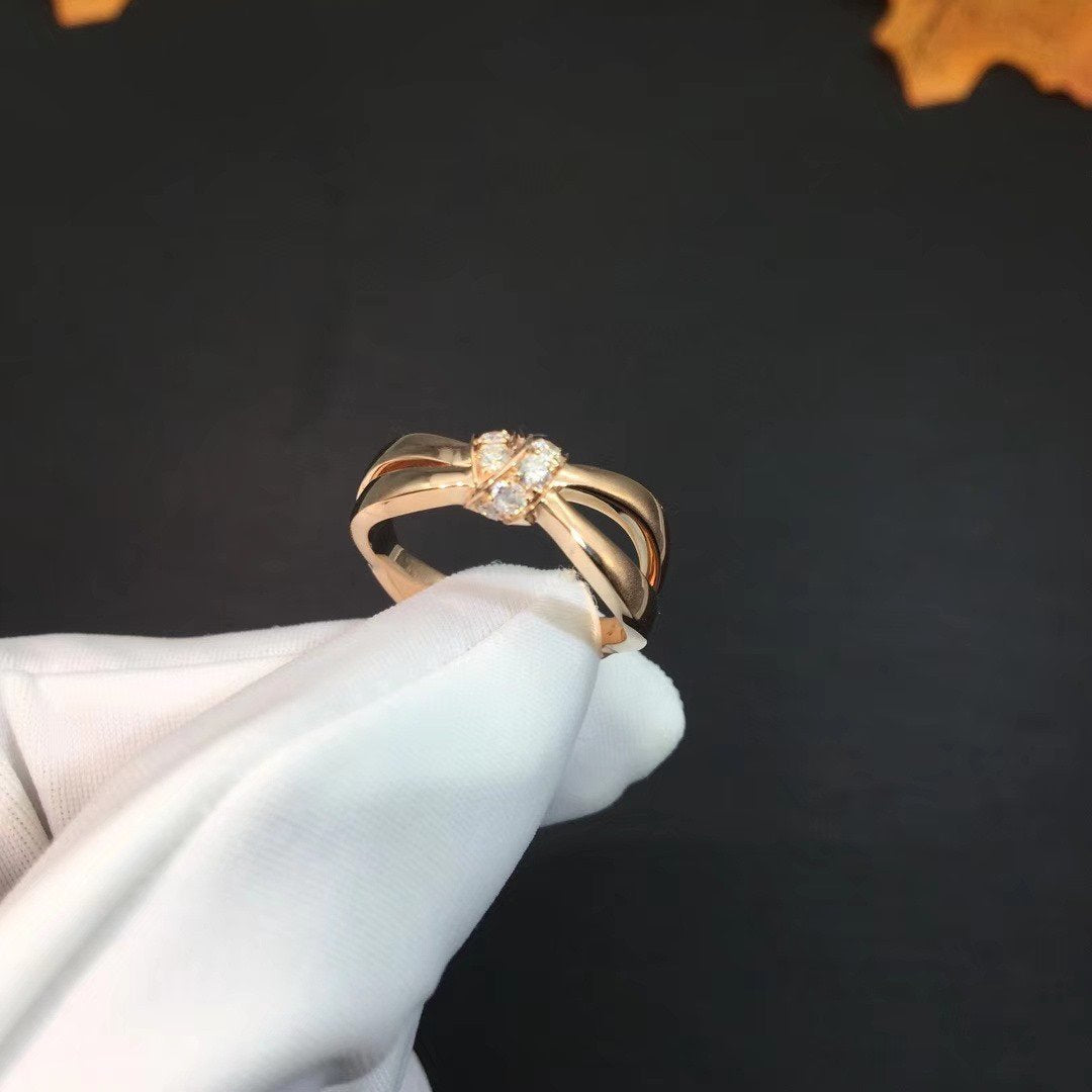[Charm Aries Jewelry]LIENS RING PINK GOLD DIAMOND