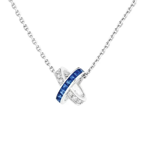[Charm Aries Jewelry]LIENS DIAMOND SILVER NECKLACE