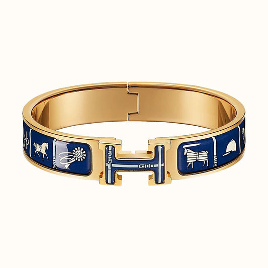 [Charm Aries Jewelry]H COUVERTURES DARK BLUE BRACELET