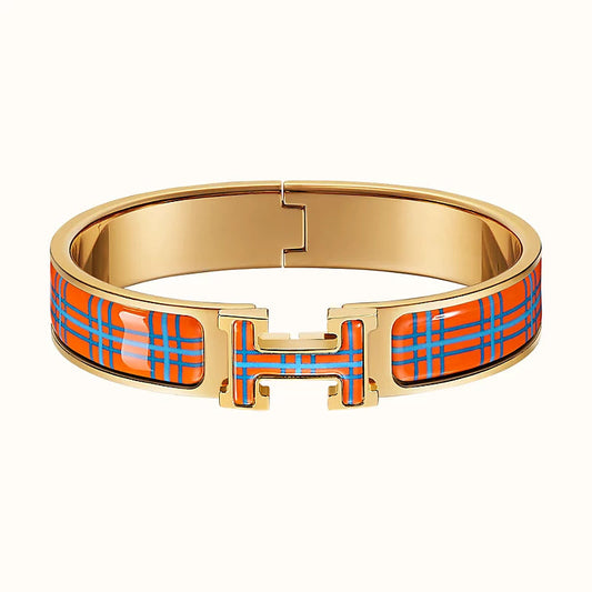[Charm Aries Jewelry]H TARTAN BRACELET 12MM