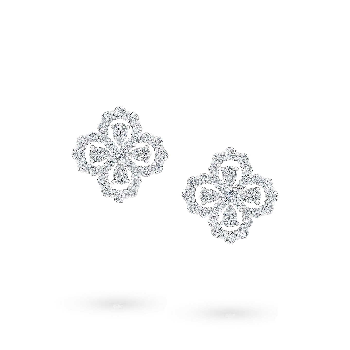 [Charm Aries Jewelry]LOOP EARRINGS FULL MOTIF DIAMOND 16MM