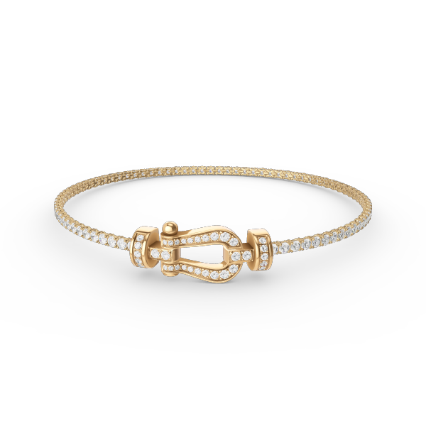 [Charm Aries Jewelry]FORCE  HORSESHOE  DIAMOND TENNIS BRACELET