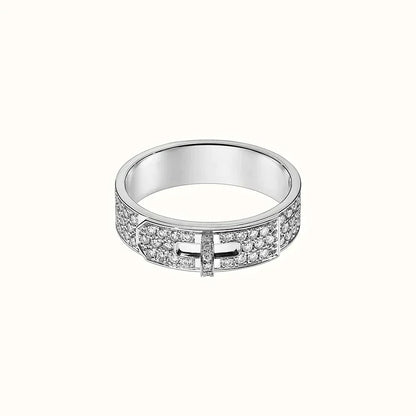 [Charm Aries Jewelry]KELLY SILVER DIAMOND RING