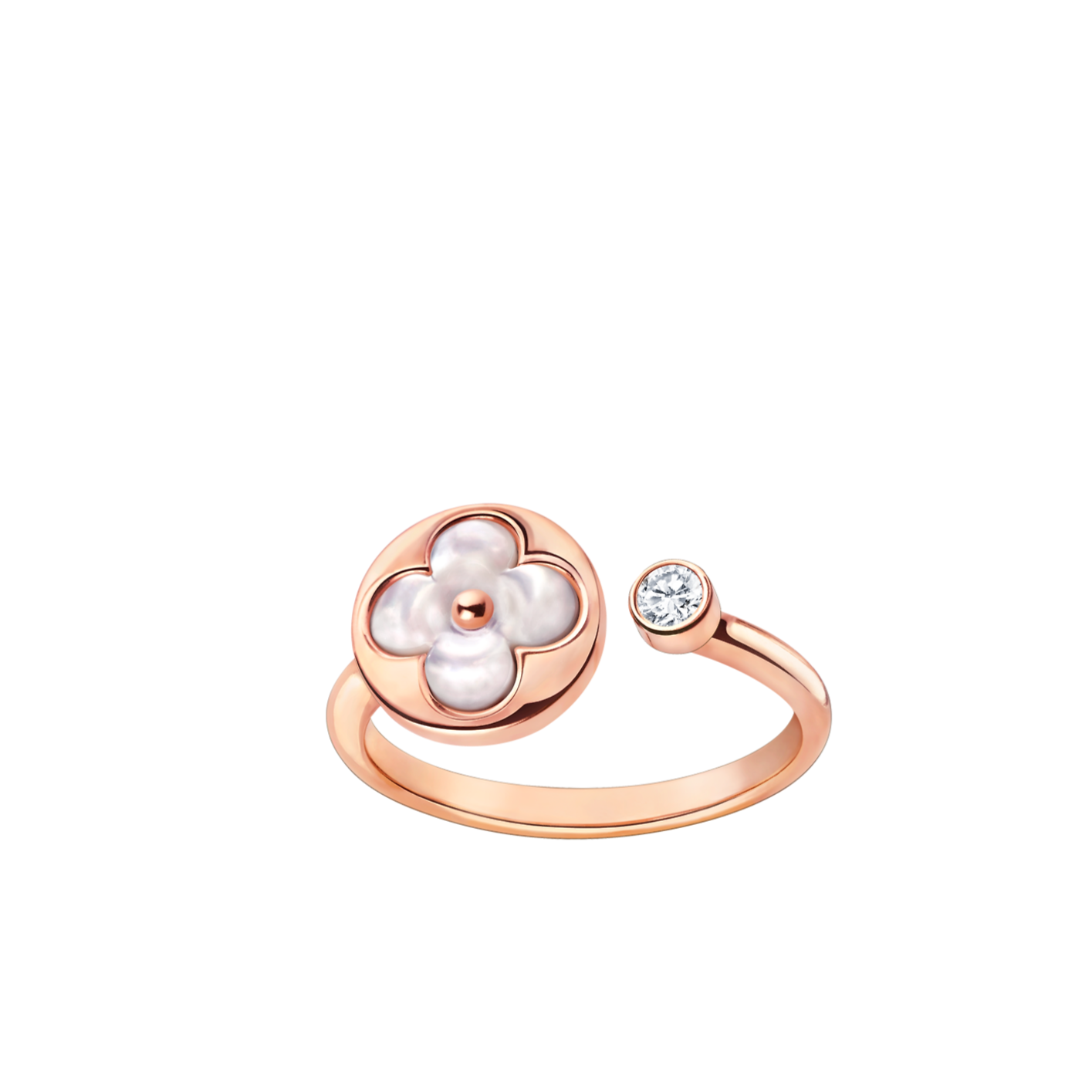 [Charm Aries Jewelry]SUN 1 DIAMOND PINK MOP RING