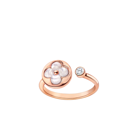 [Charm Aries Jewelry]SUN 1 DIAMOND PINK MOP RING