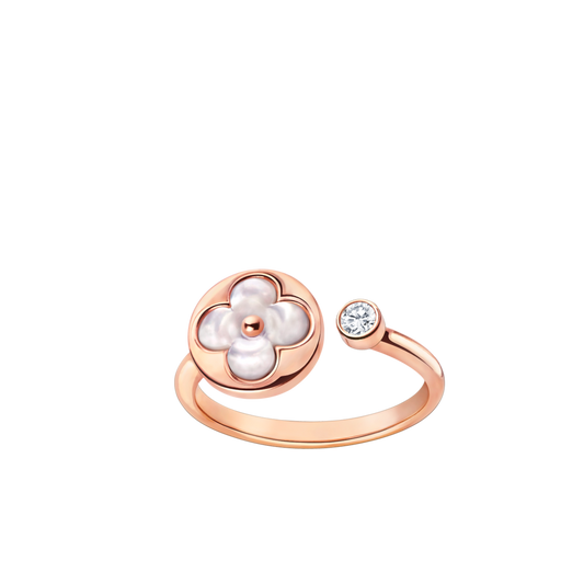 [Charm Aries Jewelry]SUN 1 DIAMOND PINK MOP RING