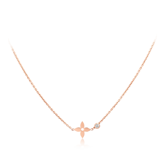 [Charm Aries Jewelry]BLOSSOM PENDANT PINK GOLD AND DIAMOND
