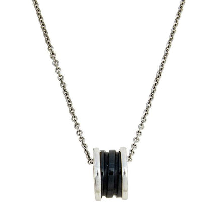 [Charm Aries Jewelry]ZERO 1 BLACK CERAMIC SILVER NECKLACE