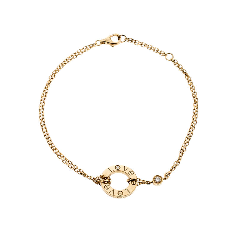[Charm Aries Jewelry]LOVE BRACELET 2 DIAMOND