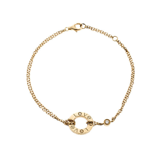 [Charm Aries Jewelry]LOVE BRACELET 2 DIAMOND