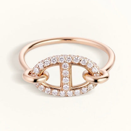 [Charm Aries Jewelry]RONDE SMALL DIAMOND RING