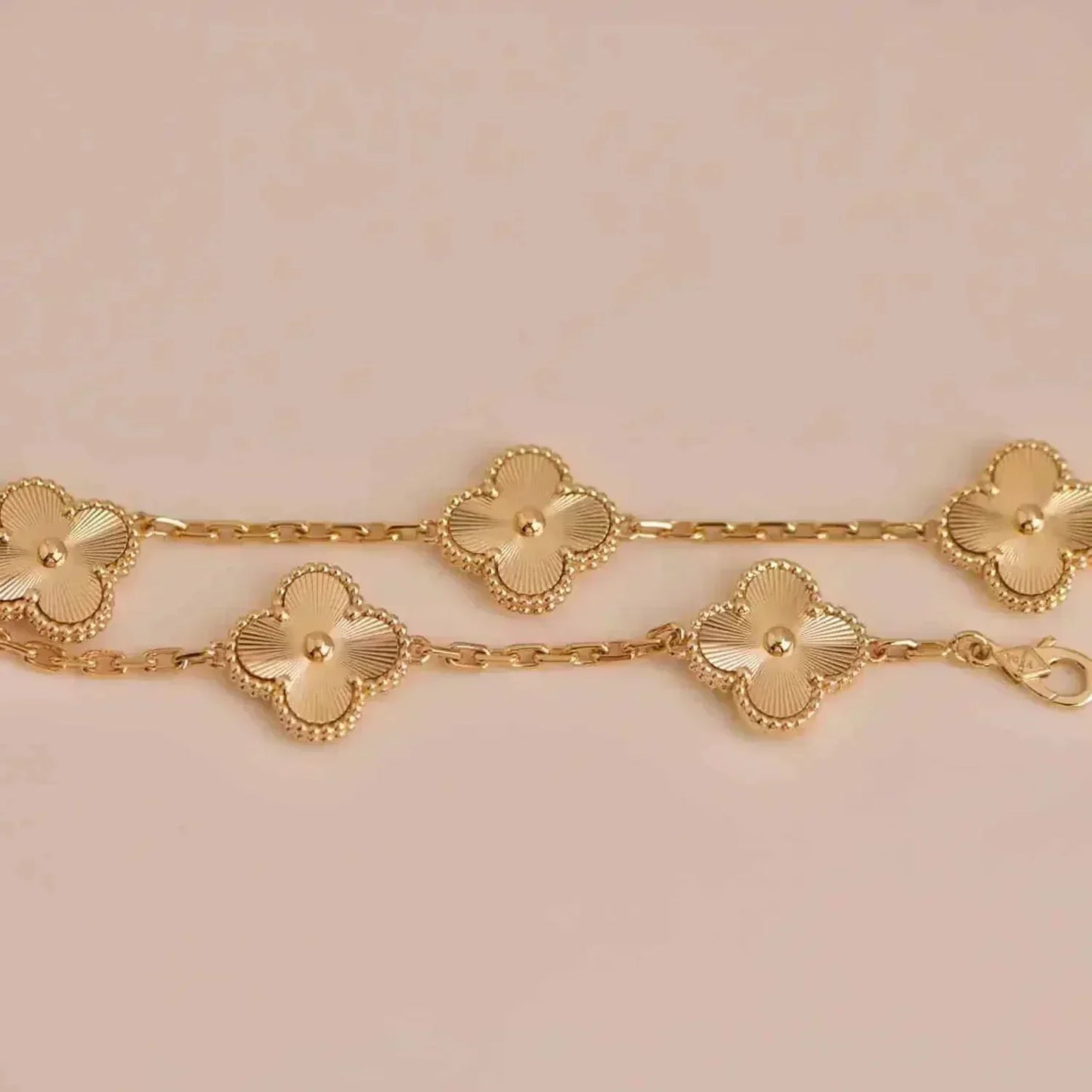 [Charm Aries Jewelry]CLOVER 5 FLOWERS LASER BRACELET