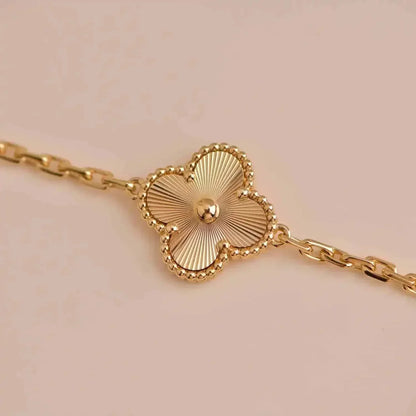 [Charm Aries Jewelry]CLOVER 5 FLOWERS LASER BRACELET