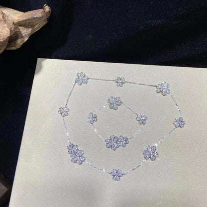 [Charm Aries Jewelry]FRIVOLE SILVER 5 FLOWERS BRACELET