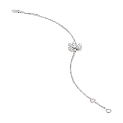 [Charm Aries Jewelry]FRIVOLE SILVER FLOWER DIAMOND BRACELET