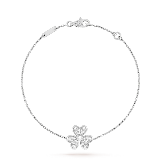 [Charm Aries Jewelry]FRIVOLE SILVER FLOWER DIAMOND BRACELET