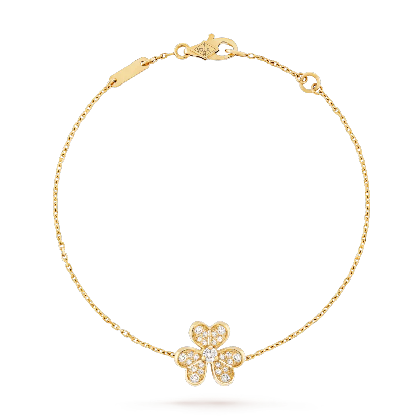 [Charm Aries Jewelry]FRIVOLE GOLD FLOWER DIAMOND BRACELET