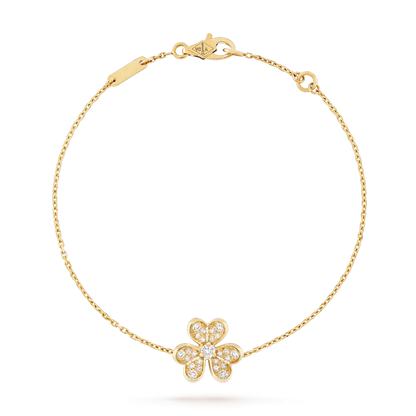 [Charm Aries Jewelry]FRIVOLE GOLD FLOWER DIAMOND BRACELET