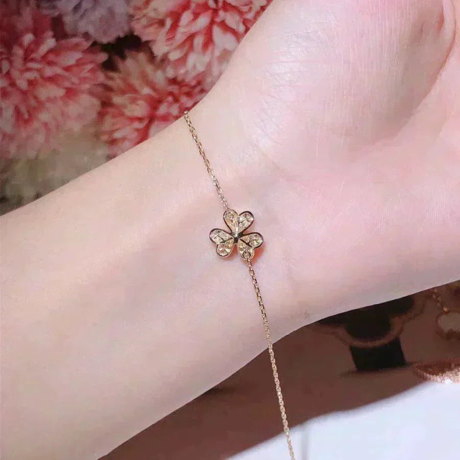[Charm Aries Jewelry]FRIVOLE GOLD FLOWER DIAMOND BRACELET
