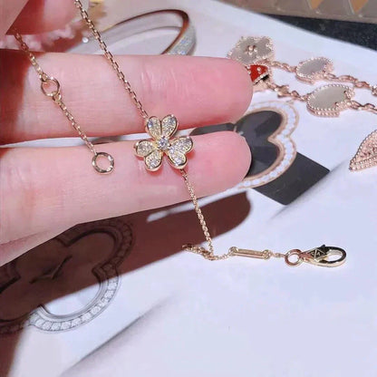 [Charm Aries Jewelry]FRIVOLE GOLD FLOWER DIAMOND BRACELET
