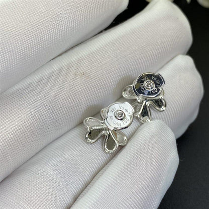 [Charm Aries Jewelry]FRIVOLE MINI SILVER FLOWER EARRINGS