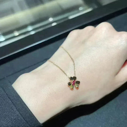 [Charm Aries Jewelry]FRIVOLE GOLD FLOWER NECKLACE