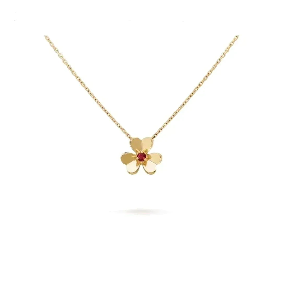 [Charm Aries Jewelry]FRIVOLE GOLD FLOWER NECKLACE