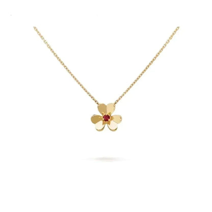 [Charm Aries Jewelry]FRIVOLE GOLD FLOWER NECKLACE