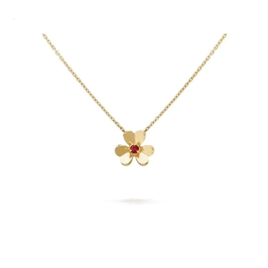 [Charm Aries Jewelry]FRIVOLE GOLD FLOWER NECKLACE