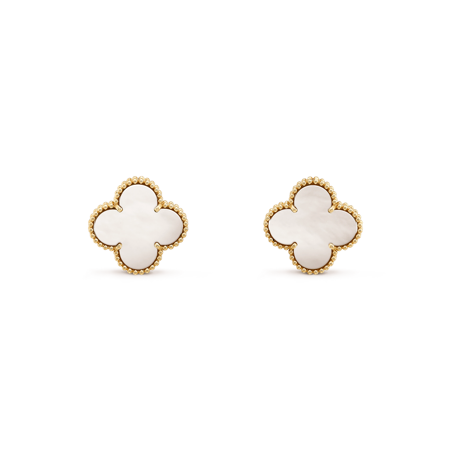 [Charm Aries Jewelry]CLOVER MINI GOLD EARRINGS