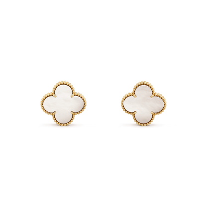 [Charm Aries Jewelry]CLOVER MINI GOLD EARRINGS