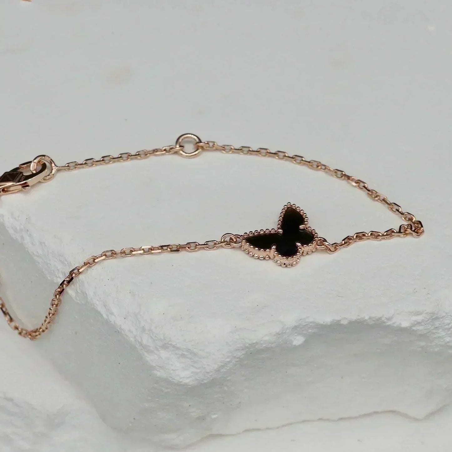 [Charm Aries Jewelry]BUTTERFLY ONYX  BUTTERFLY BRACELET