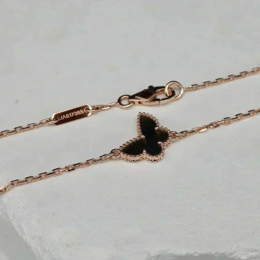 [Charm Aries Jewelry]BUTTERFLY ONYX  BUTTERFLY BRACELET