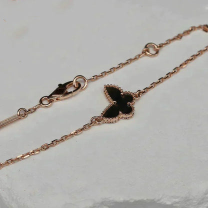 [Charm Aries Jewelry]BUTTERFLY ONYX  BUTTERFLY BRACELET