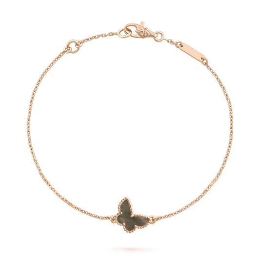 [Charm Aries Jewelry]BUTTERFLY ONYX  BUTTERFLY BRACELET