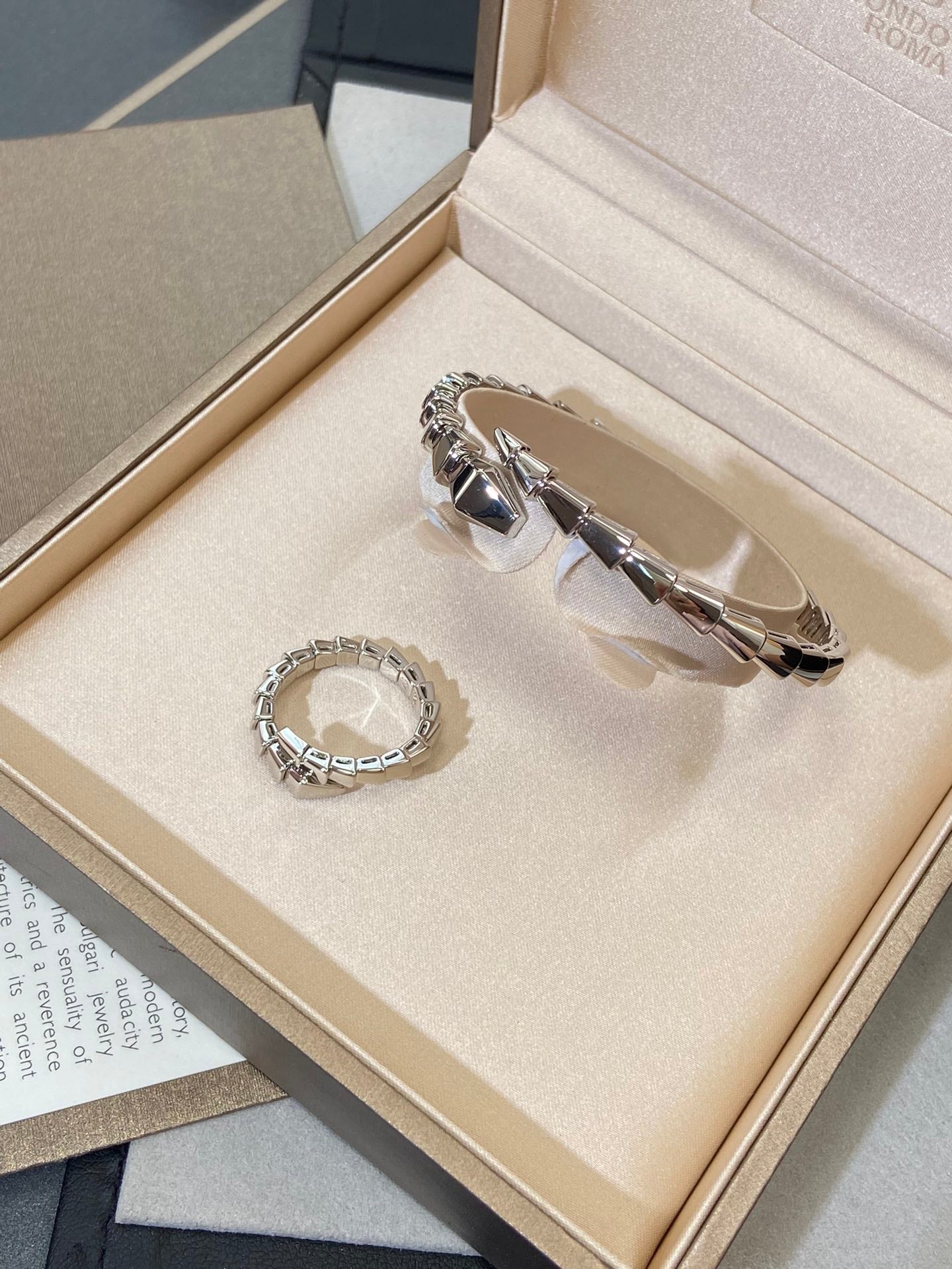[Charm Aries Jewelry]SERPENTI VIPER SILVER BRACELET