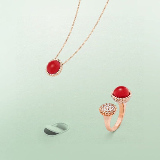 [Charm Aries Jewelry]PERLEE COULEURS DIAMOND ROSE GOLD BETWEEN THE FINGER RING