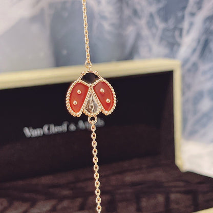 [Charm Aries Jewelry]LUCKY SPRING 1 MOTIF PINK GOLD BRACELET