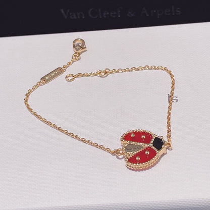 [Charm Aries Jewelry]LUCKY SPRING 1 MOTIF PINK GOLD BRACELET