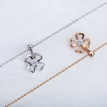 [Charm Aries Jewelry]FIOREVER NECKLACE DIAMOND CENTER