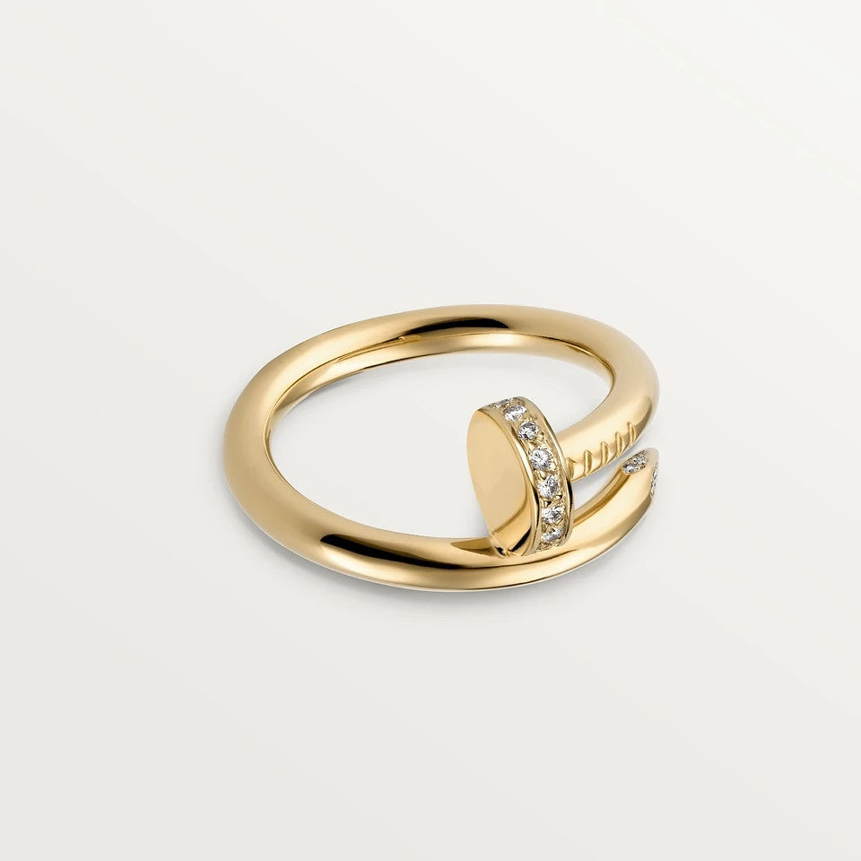 [Charm Aries Jewelry]JUSTE RING 2.65MM GOLD DIAMOND
