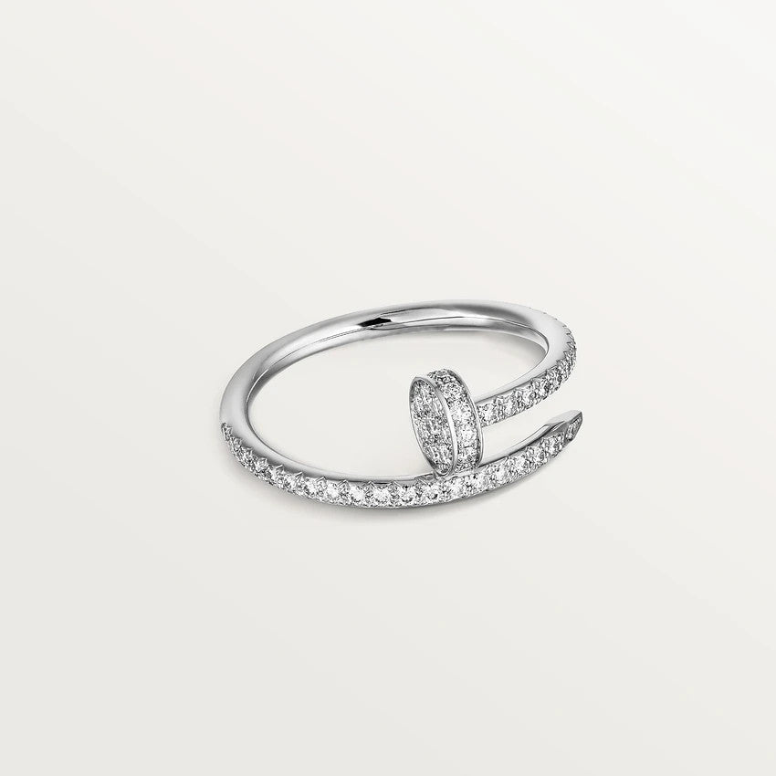 [Charm Aries Jewelry]JUSTE RING 1.8MM SILVER DIAMONDS